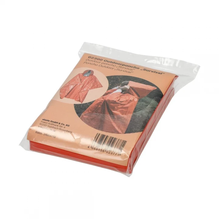 Survival Outdoor Poncho - Orange