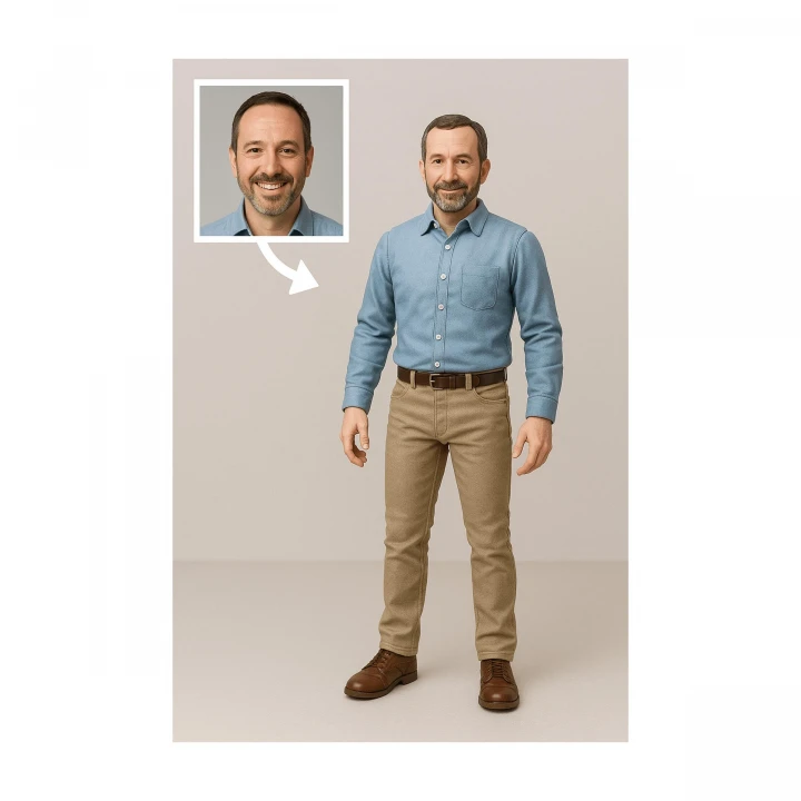 Customisable 3D Figurine - series production from 100 pieces