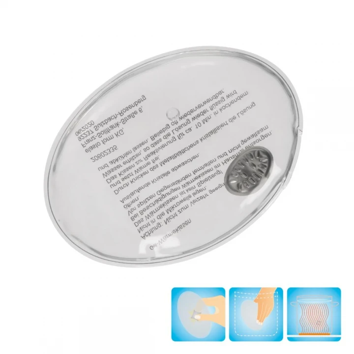 Oval Gel Heating Pad Transparent