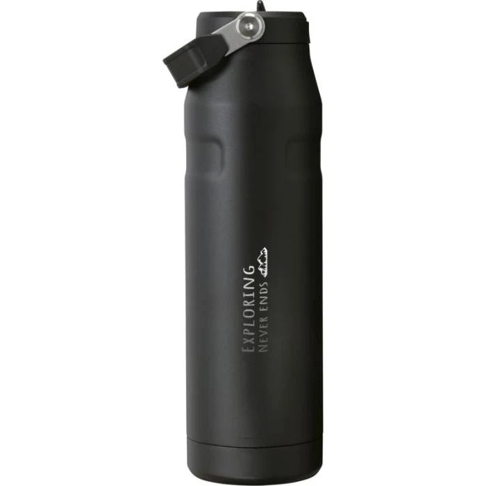 Stanley IceFlow™ 2.0 1.06L Water Bottle With Flip Straw - Solid Black
