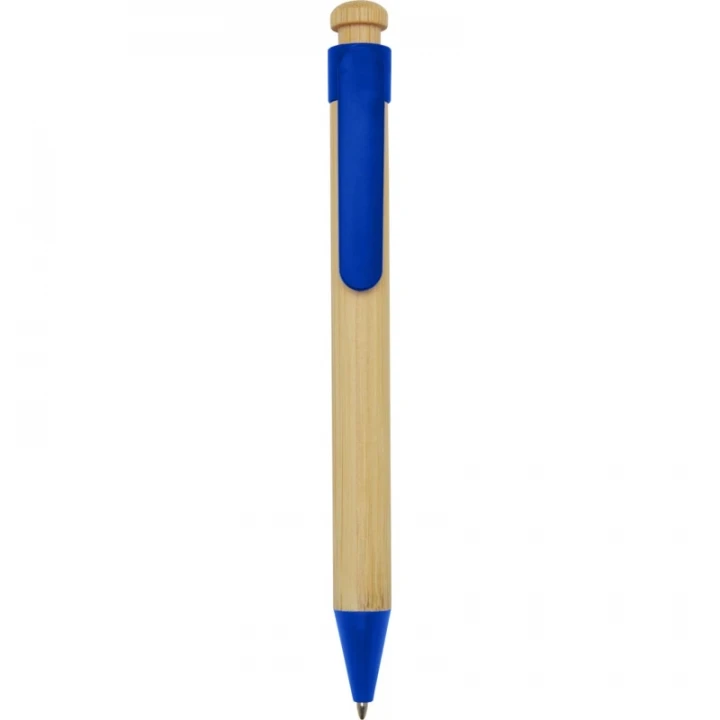 Rattan Bamboo And Recycled Plastic Ballpoint Pen (black ink)