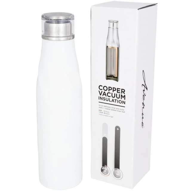 Hugo auto-seal copper vacuum insulated bottle