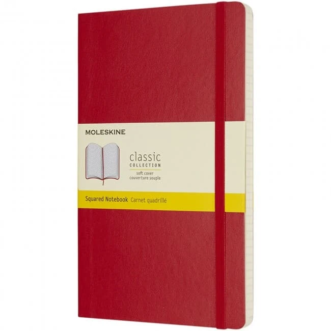 Moleskine Classic L Soft Cover Notebook - Squared