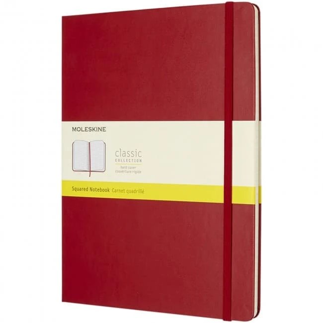 Classic XL hard cover notebook - squared