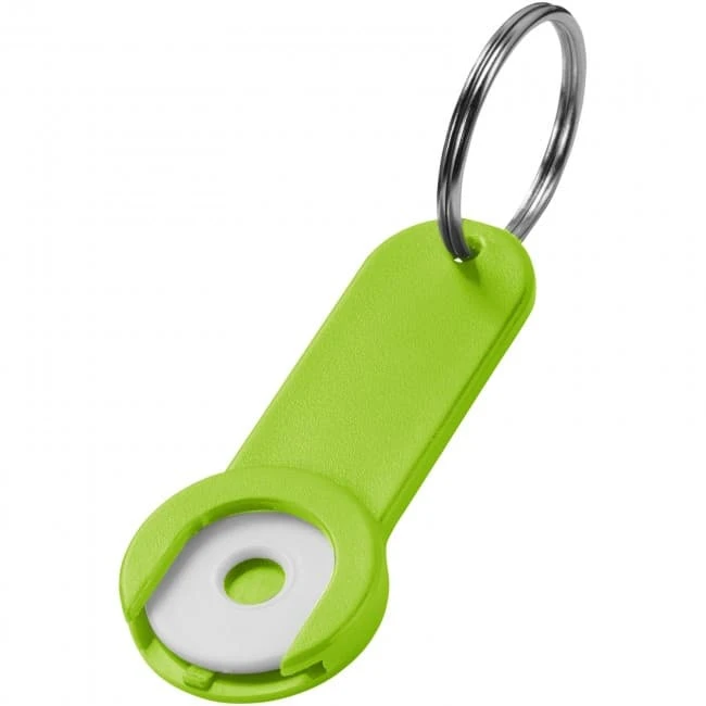 Shoppy coin holder keychain