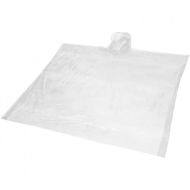 Ziva Disposable Rain Poncho With Storage Pouch