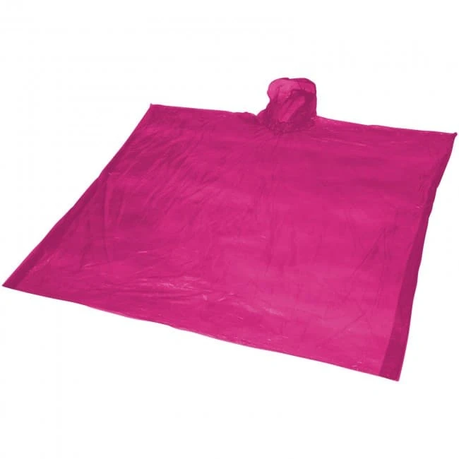 Ziva Disposable Rain Poncho With Storage Pouch
