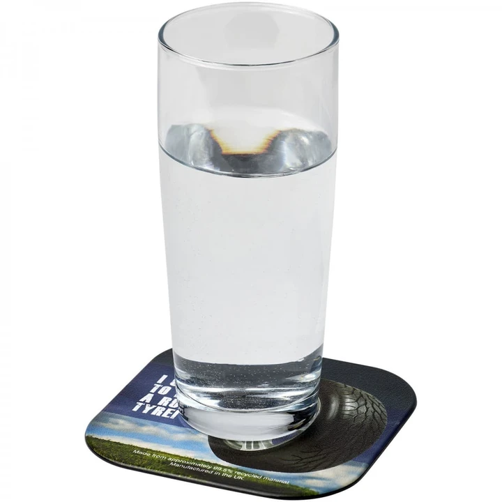 Brite-Mat Square Coaster With Tyre Material 