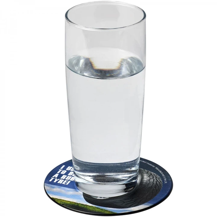 Brite-Mat Round Coaster With Tyre Material 