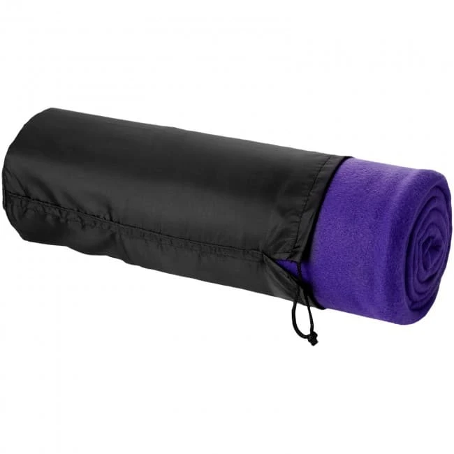 Huggy Fleece Plaid Blanket With Carry Pouch 150x120cm