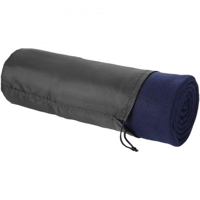 Huggy Fleece Plaid Blanket With Carry Pouch 150x120cm