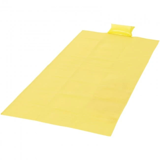 Riviera beach mat with inflatable pillow