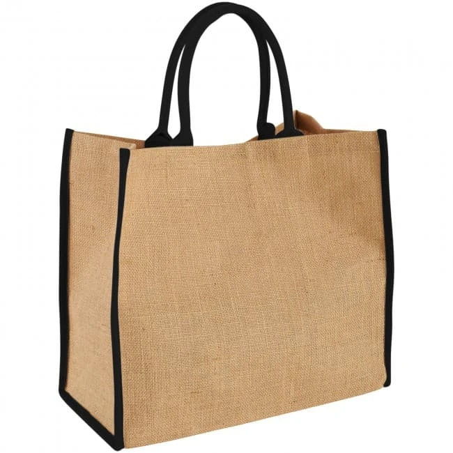Harry Coloured Edge Jute Tote Bag 25L