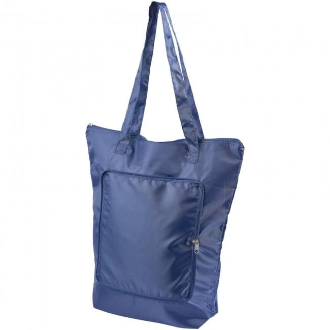 Cool-down zippered foldable cooler tote bag