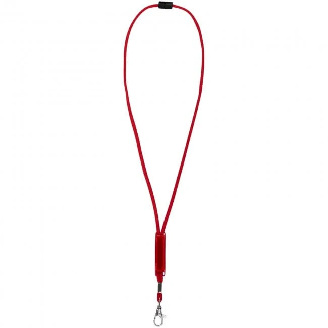 Landa lanyard with adjustable strip