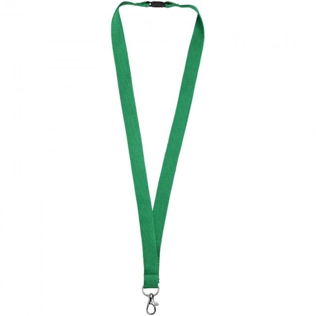 Dylan cotton lanyard with safety clip