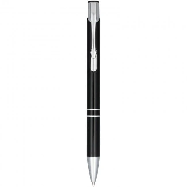 Moneta Anodized Aluminium Click Ballpoint Pen (blue ink)