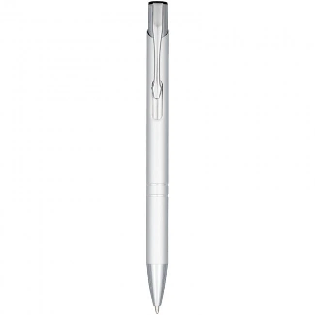 Moneta Anodized Aluminium Click Ballpoint Pen (blue ink)