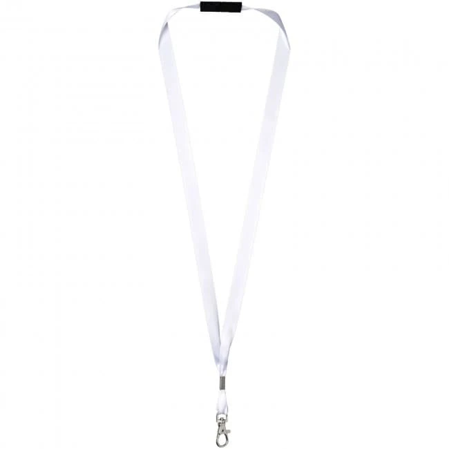 Oro ribbon lanyard with break-away closure