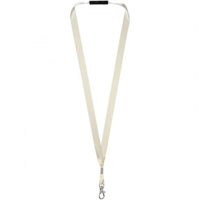 Oro ribbon lanyard with break-away closure