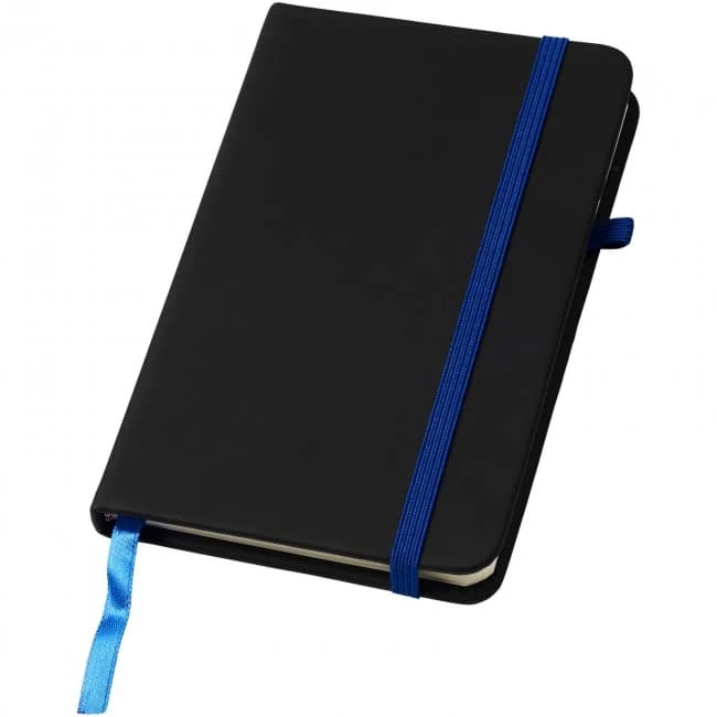 Noir A6 notebook with lined pages