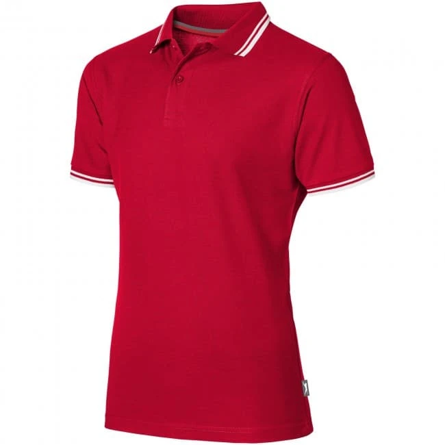 Deuce short sleeve men's polo with tipping