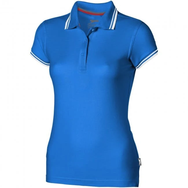 Deuce short sleeve women's polo with tipping