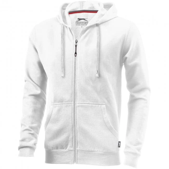 Open full zip hooded sweater