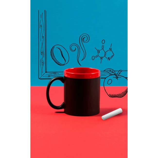 Stoneware mug with chalks 300ml
