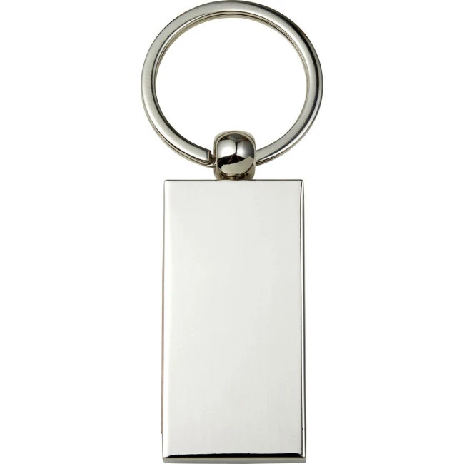 Metal and wooden keyring