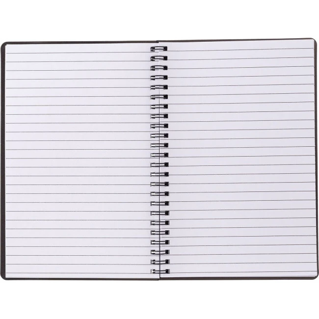 Notebook with sticky notes