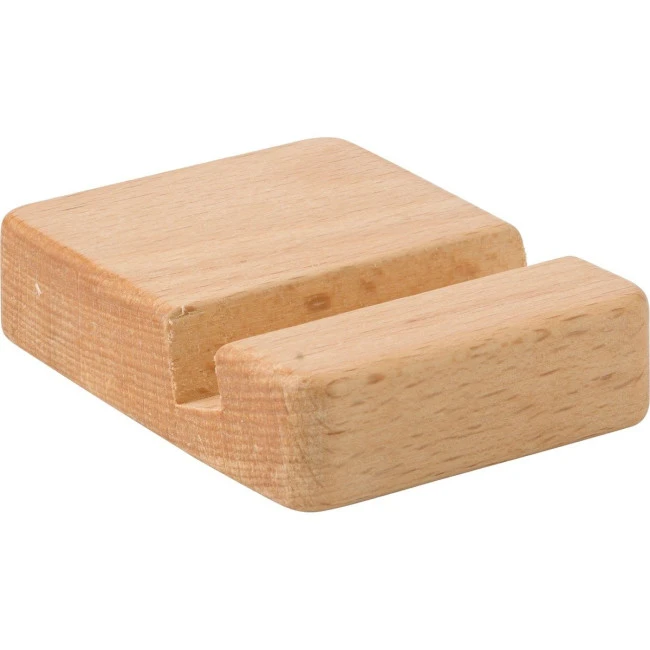 Beech wood phone holder