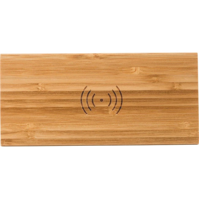 Bamboo wireless charger and clock