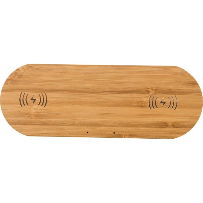 Bamboo dual wireless charger