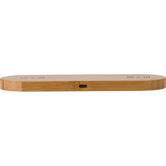 Bamboo dual wireless charger
