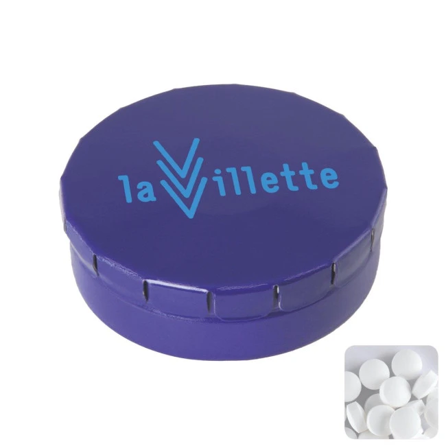 Click tin with dextrose mints