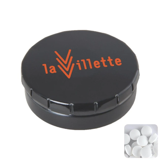 Click tin with dextrose mints