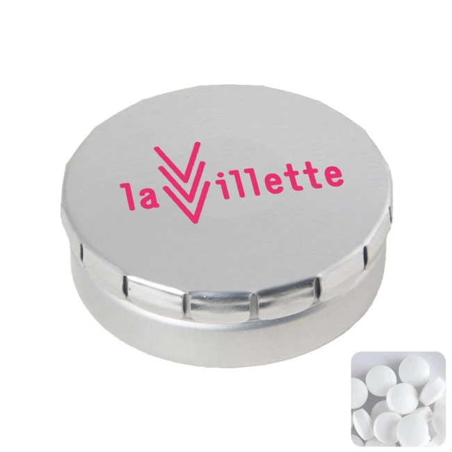 Click tin with dextrose mints
