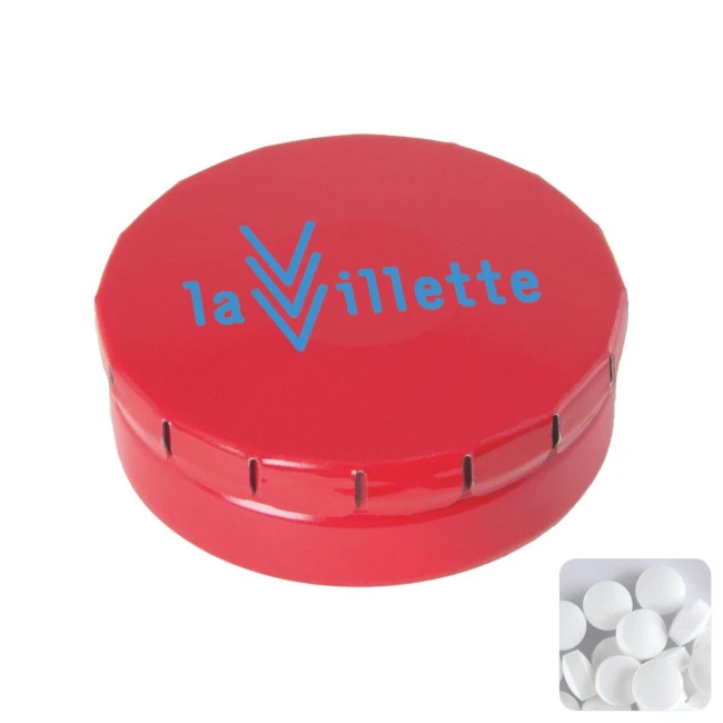 Click tin with dextrose mints