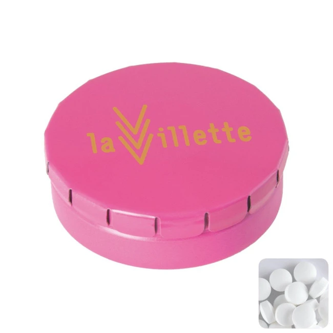 Click tin with dextrose mints