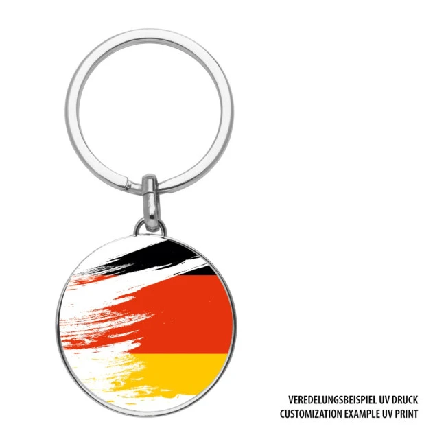 Round Metal Keyring