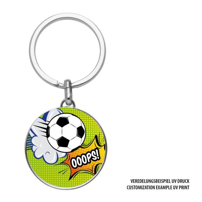 Round Metal Keyring