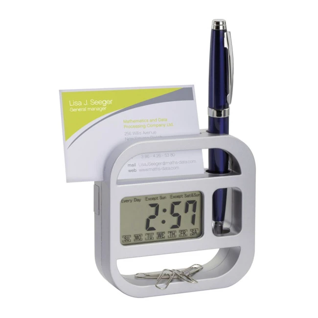 Desk clock with alarm function