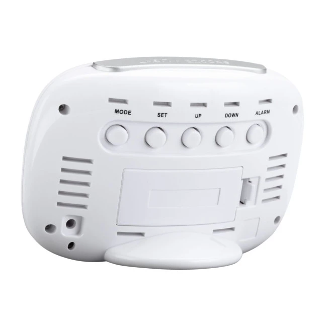 Alarm clock with thermometer