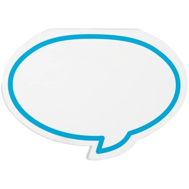 Adhesive notes speech bubble