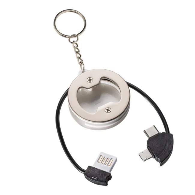3-in-1 Charging Cable With Bottle Opener
