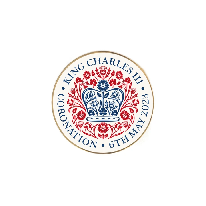 Branded Coronation Metal Badge