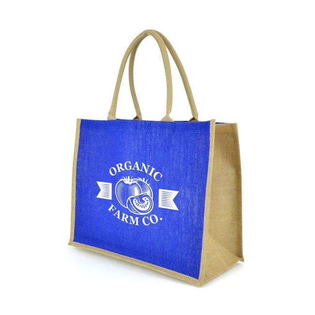 Large Coloured Halton Jute Shopper