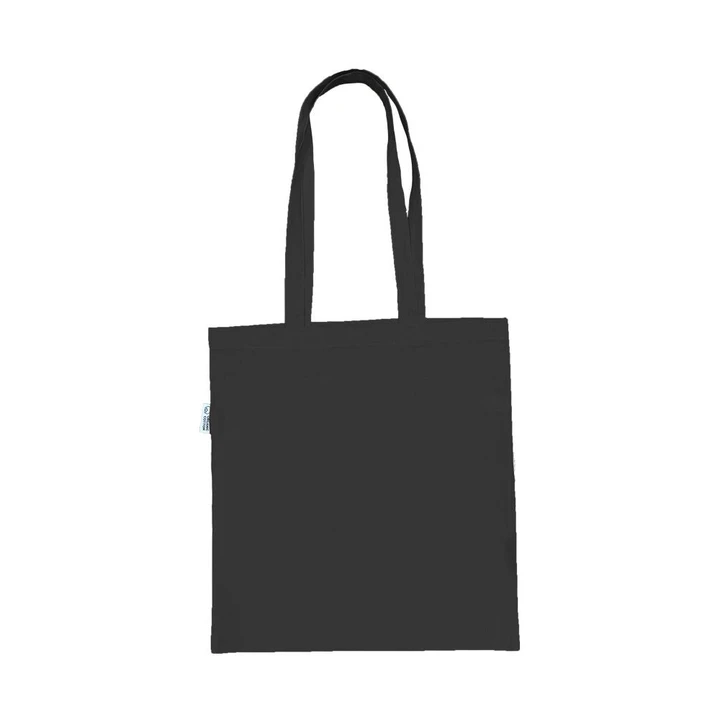 5oz Black Organic Cotton Shopper
