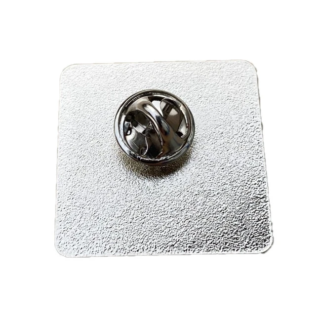 Square Pin Badge with Full Colour Printed Decal